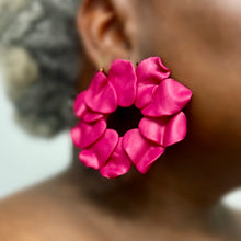 Load image into Gallery viewer, Brooks Petel Hoops (Fuscia)