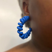 Load image into Gallery viewer, Tara Phone Cord Hoops
