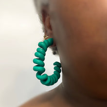 Load image into Gallery viewer, Tara Phone Cord Hoops
