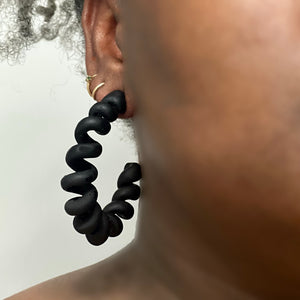 Tara Phone Cord Hoops