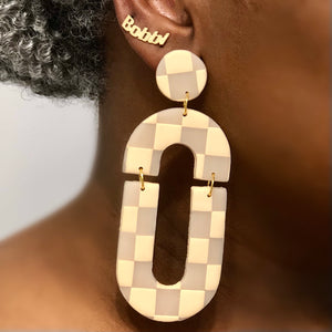 Renita-Cream Checkerboard